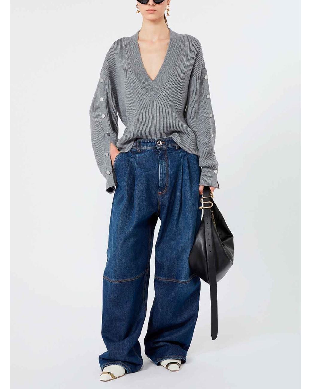 Sportmax Gray 'Fuxia' Top