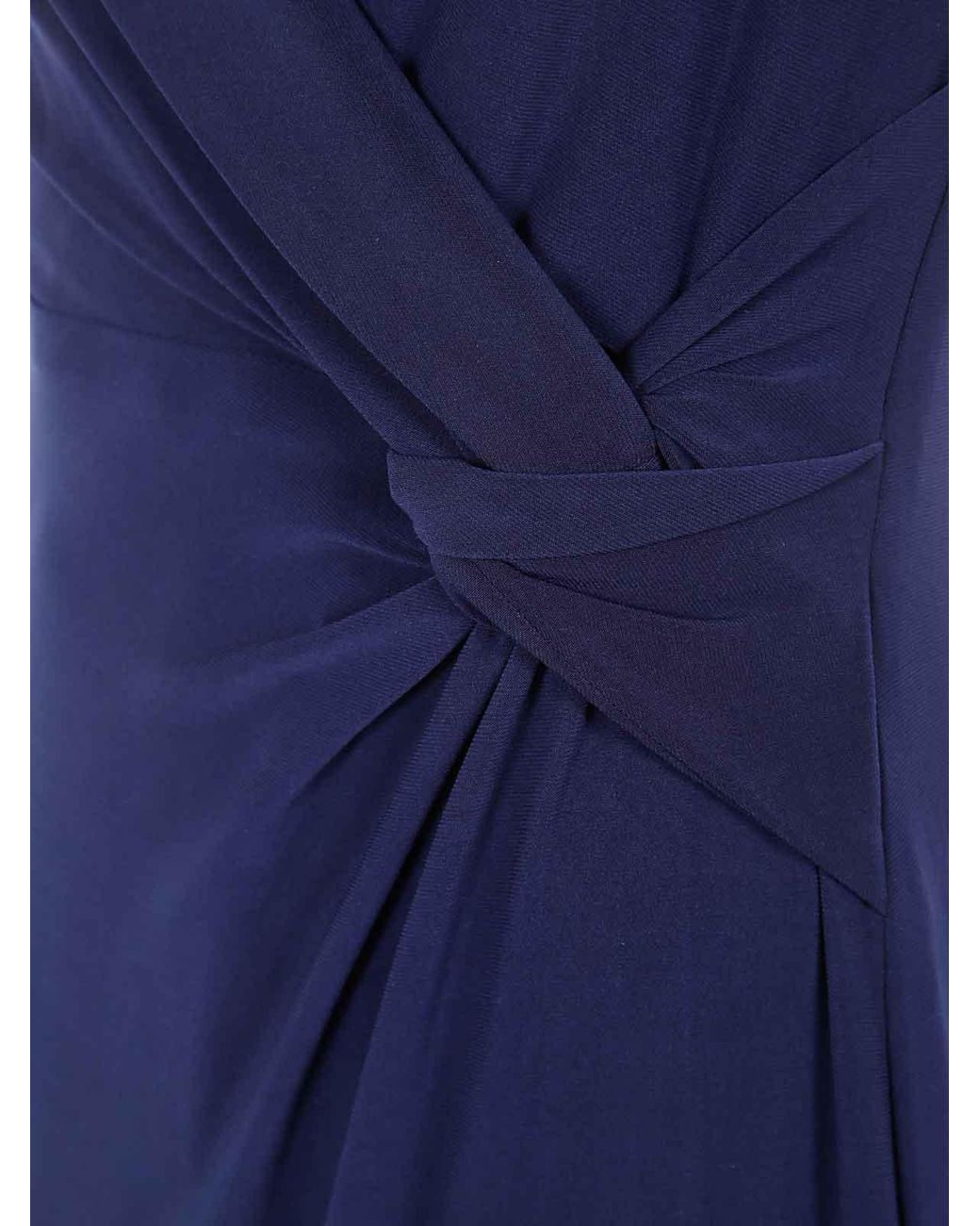 Ralph Lauren Blue Leonidas Sleeveless Gown Dress