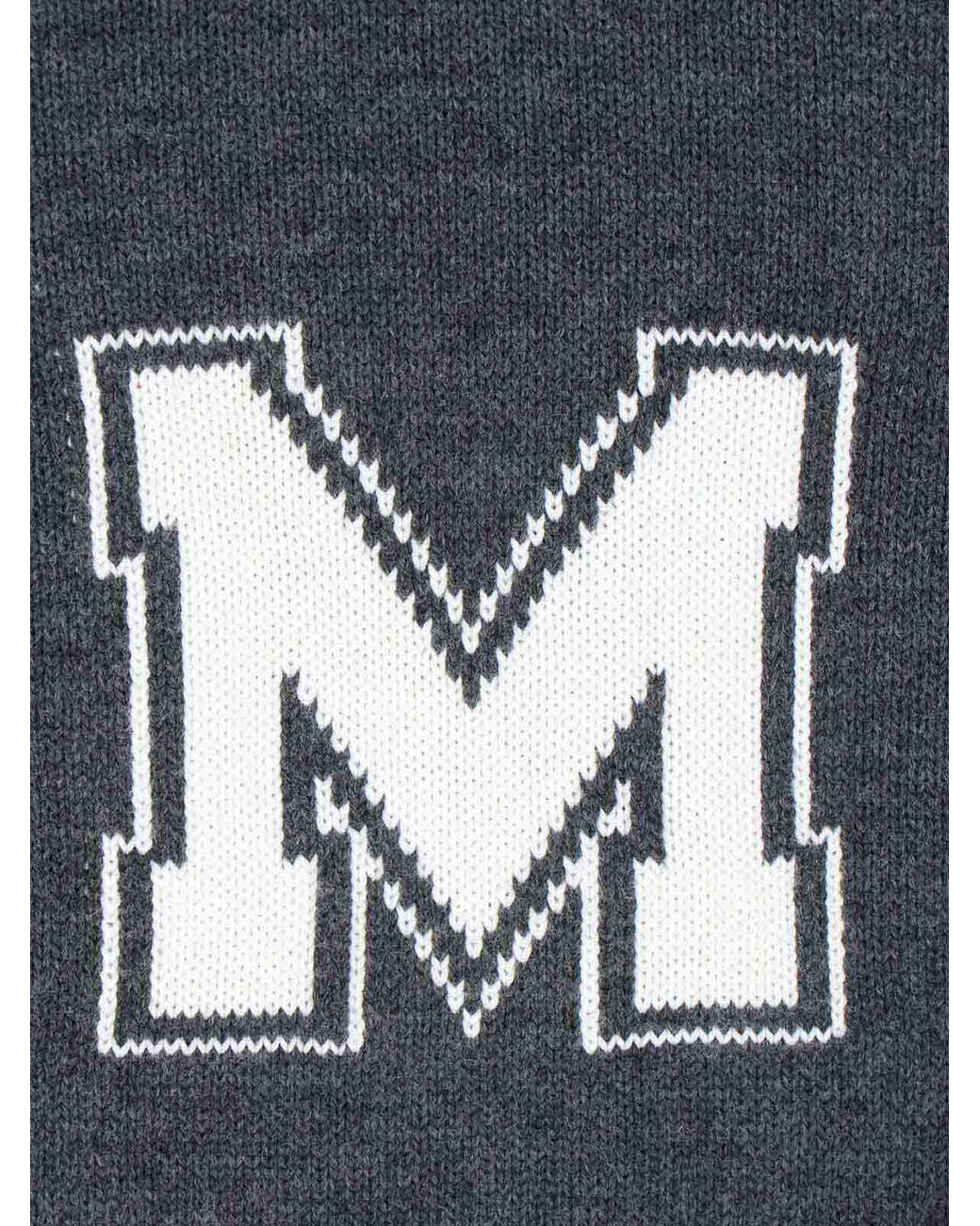 MM6 by Maison Margiela Gray Logo Sweater for men