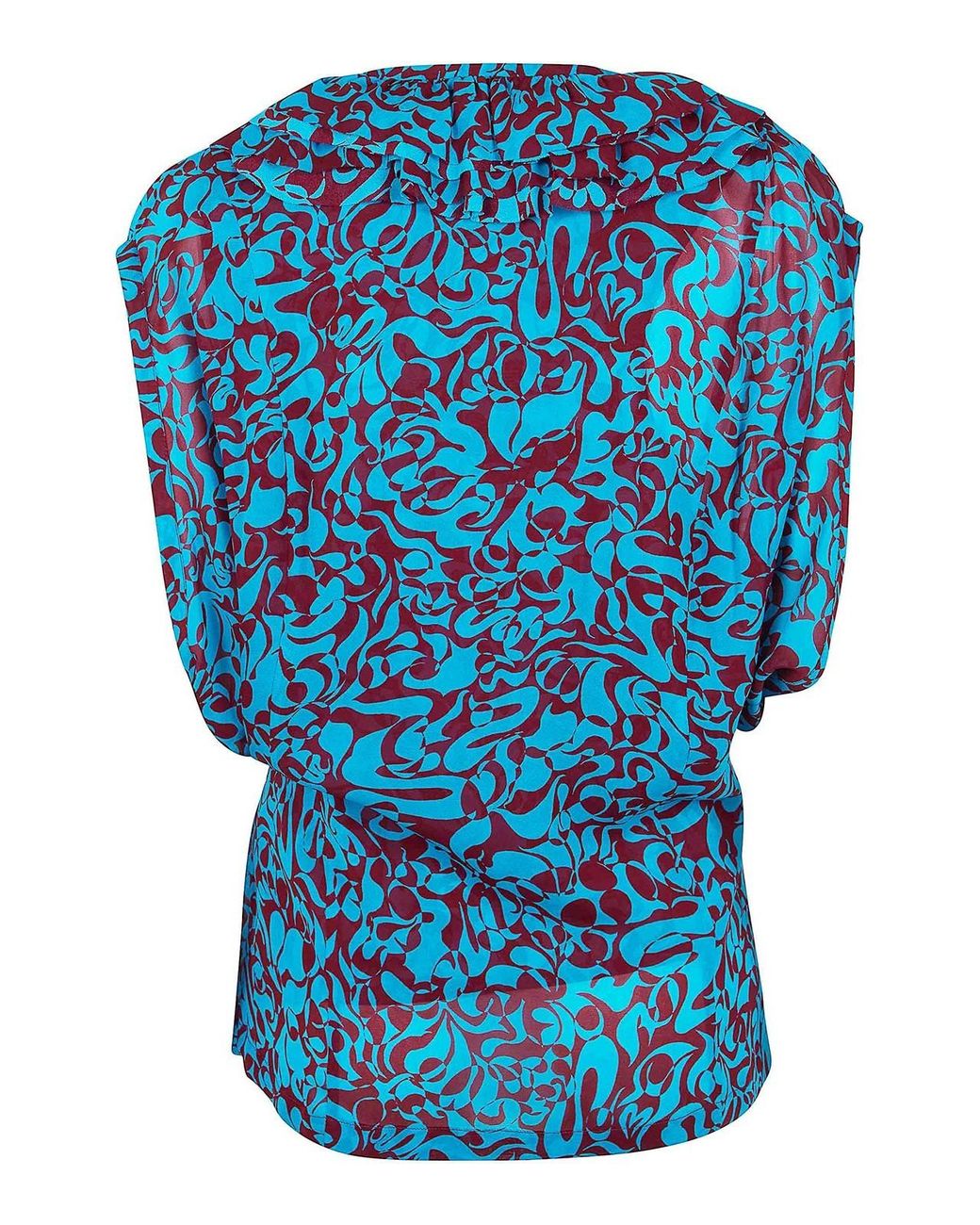 Dries Van Noten Blue Clematis Blouse