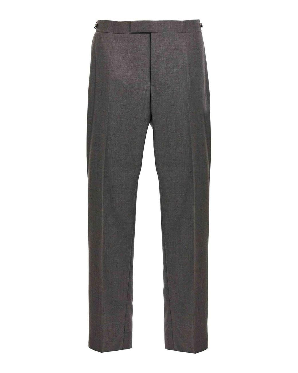 Thom Browne Gray Casual Trousers for men