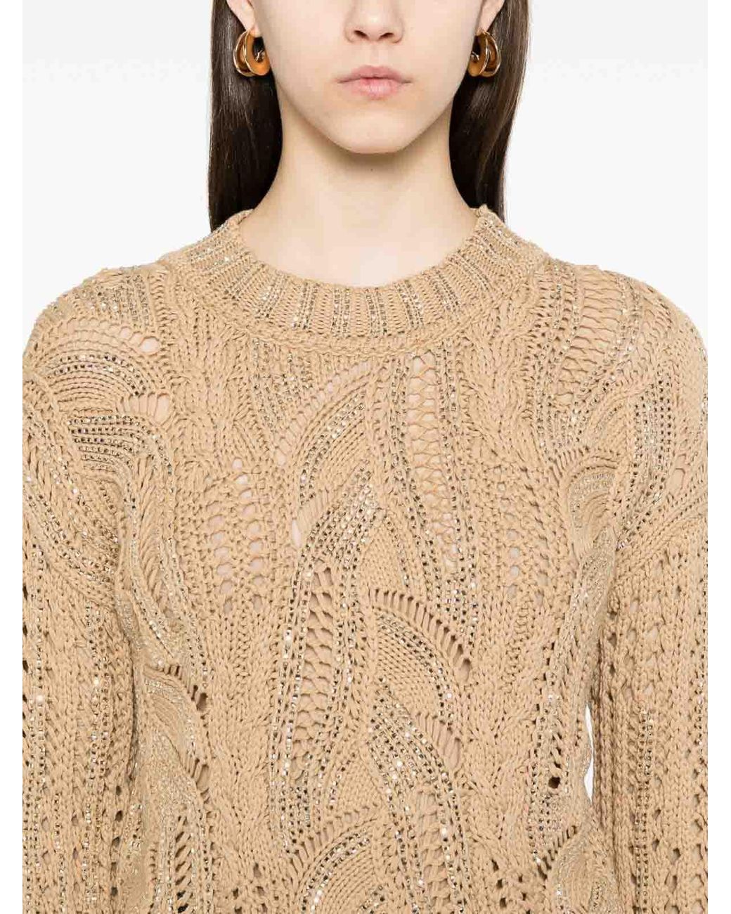 Ermanno Scervino Natural Crystal Sweater