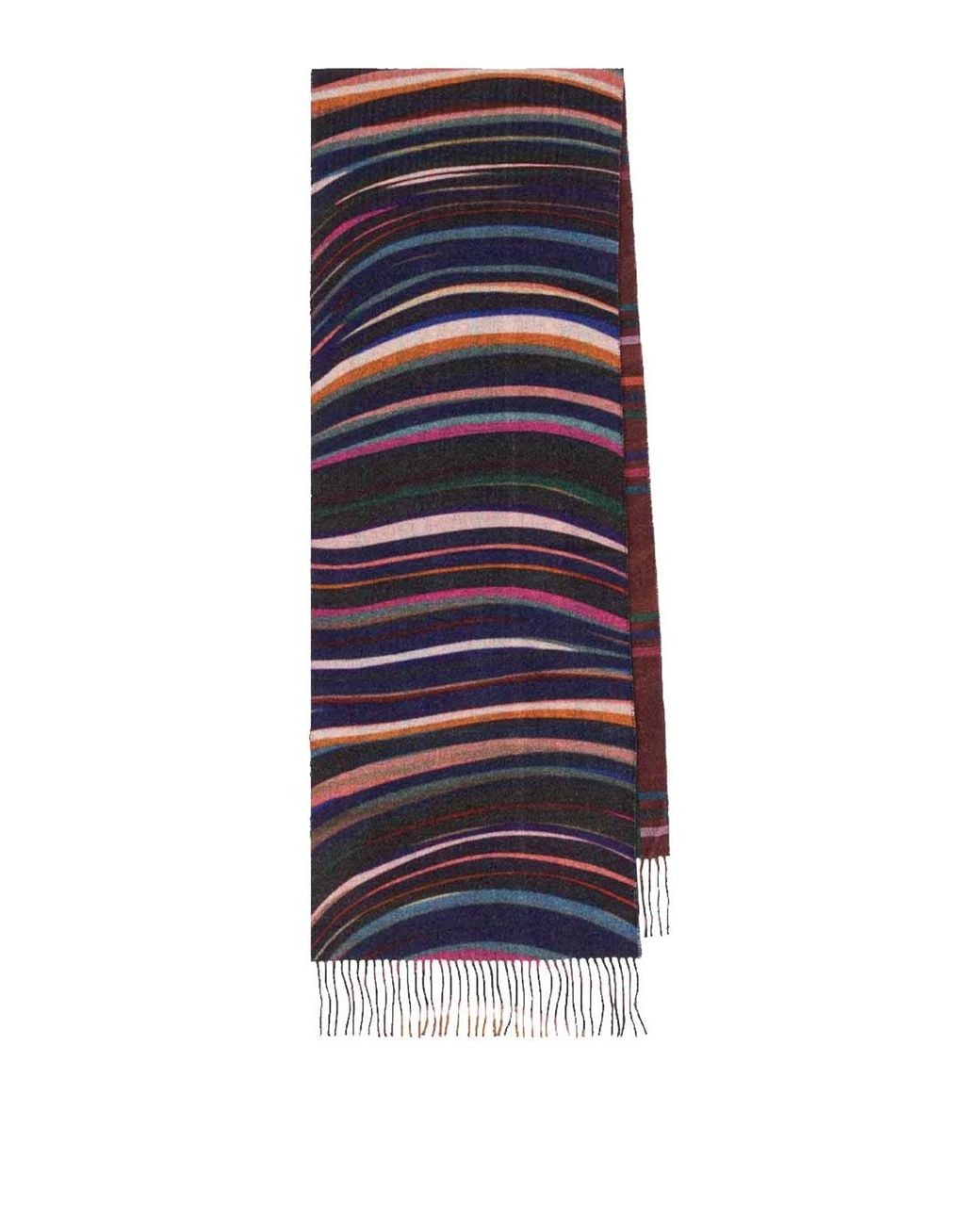 Sciarpa Swirl Misto Cachemire di Paul Smith in Blue