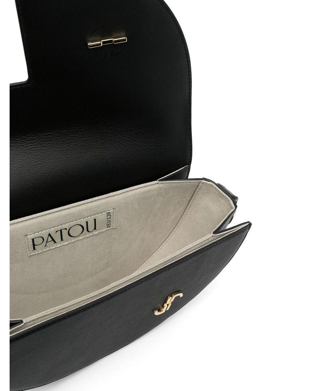 Patou Black Le Leather Shoulder Bag