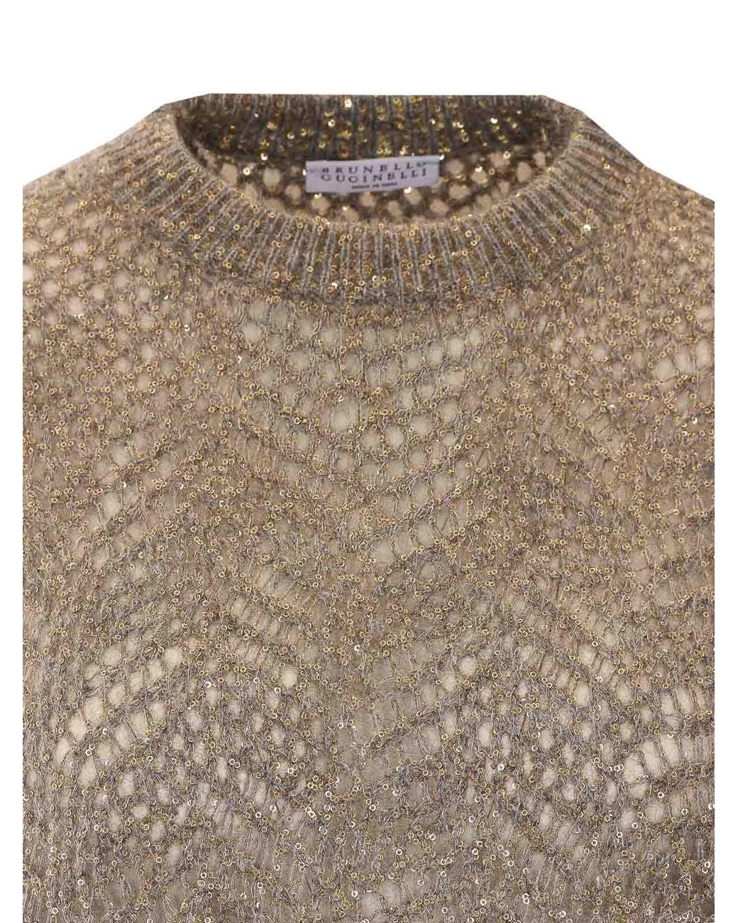 Brunello Cucinelli Brown Rundhalspullover