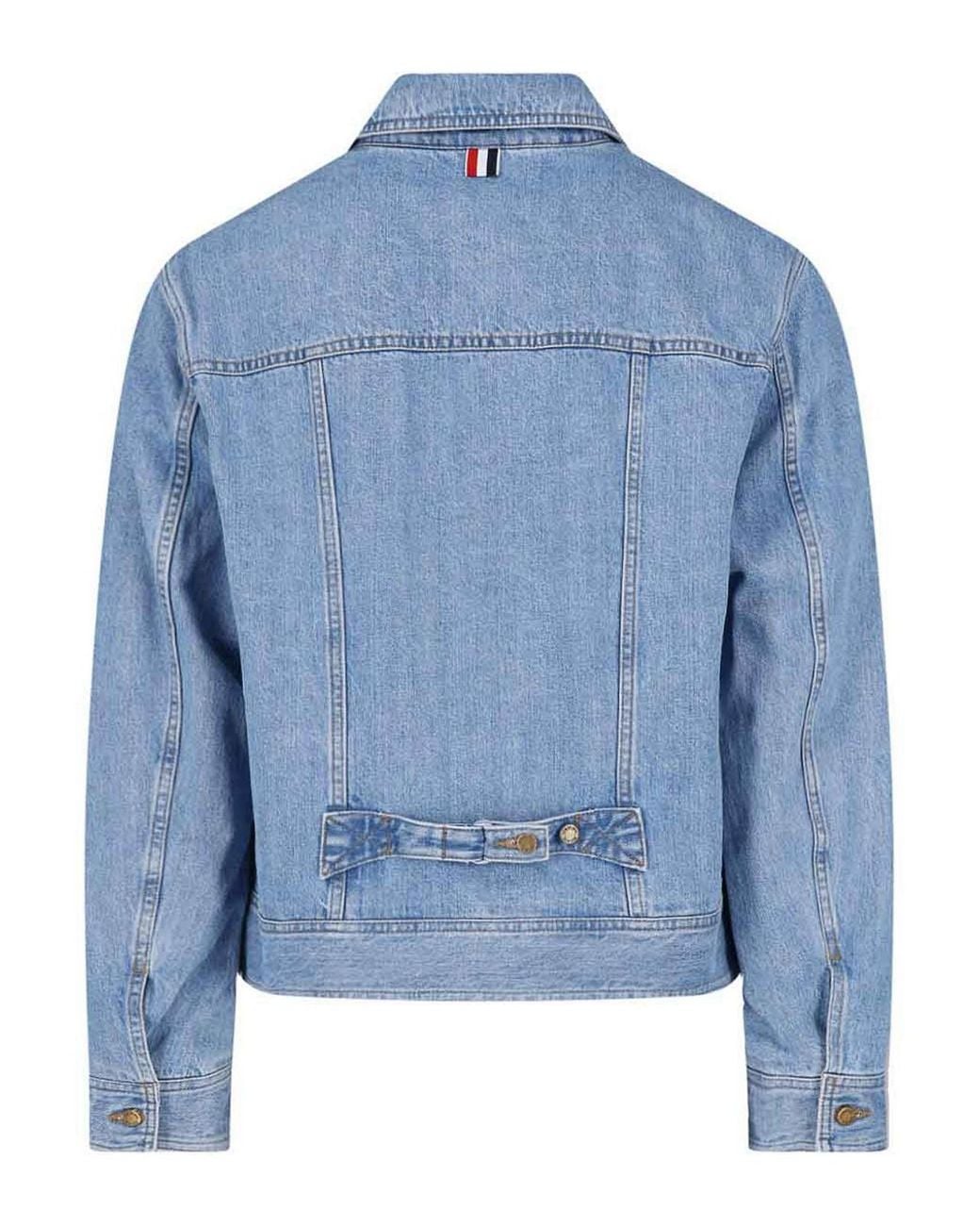Thom Browne Blue Denim Jacket for men