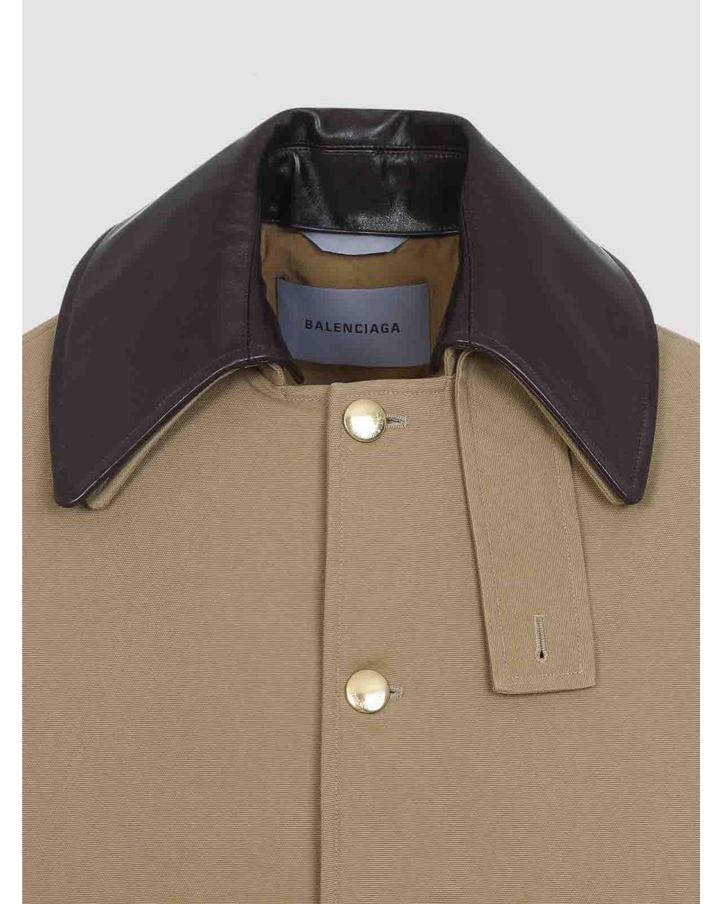 Balenciaga Natural Short Peacoat for men