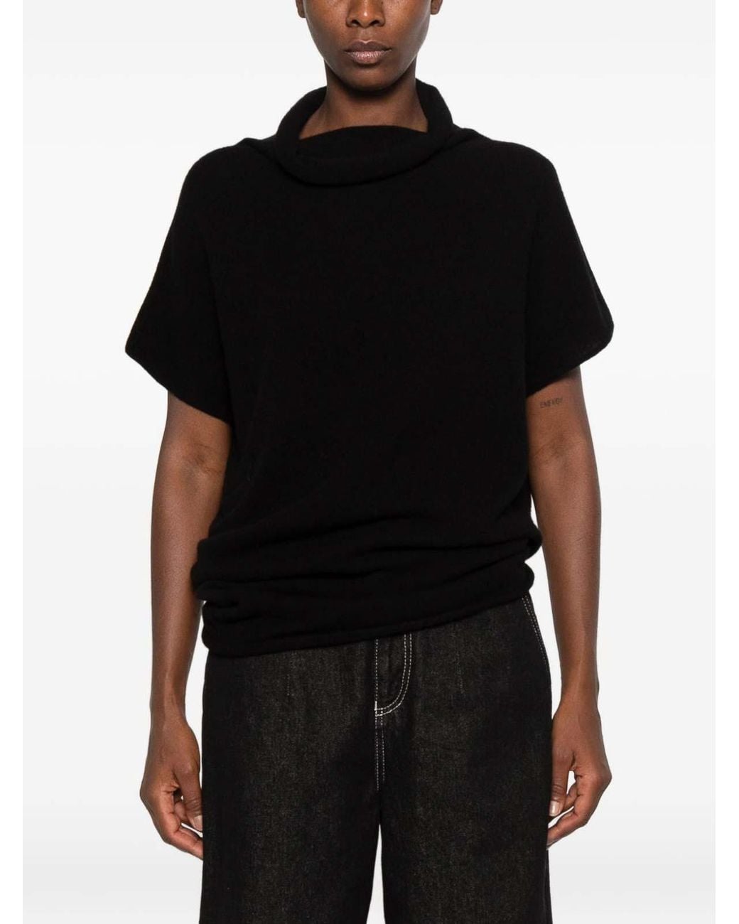 Vanisé Black Rocio Nero Turtleneck Sweater