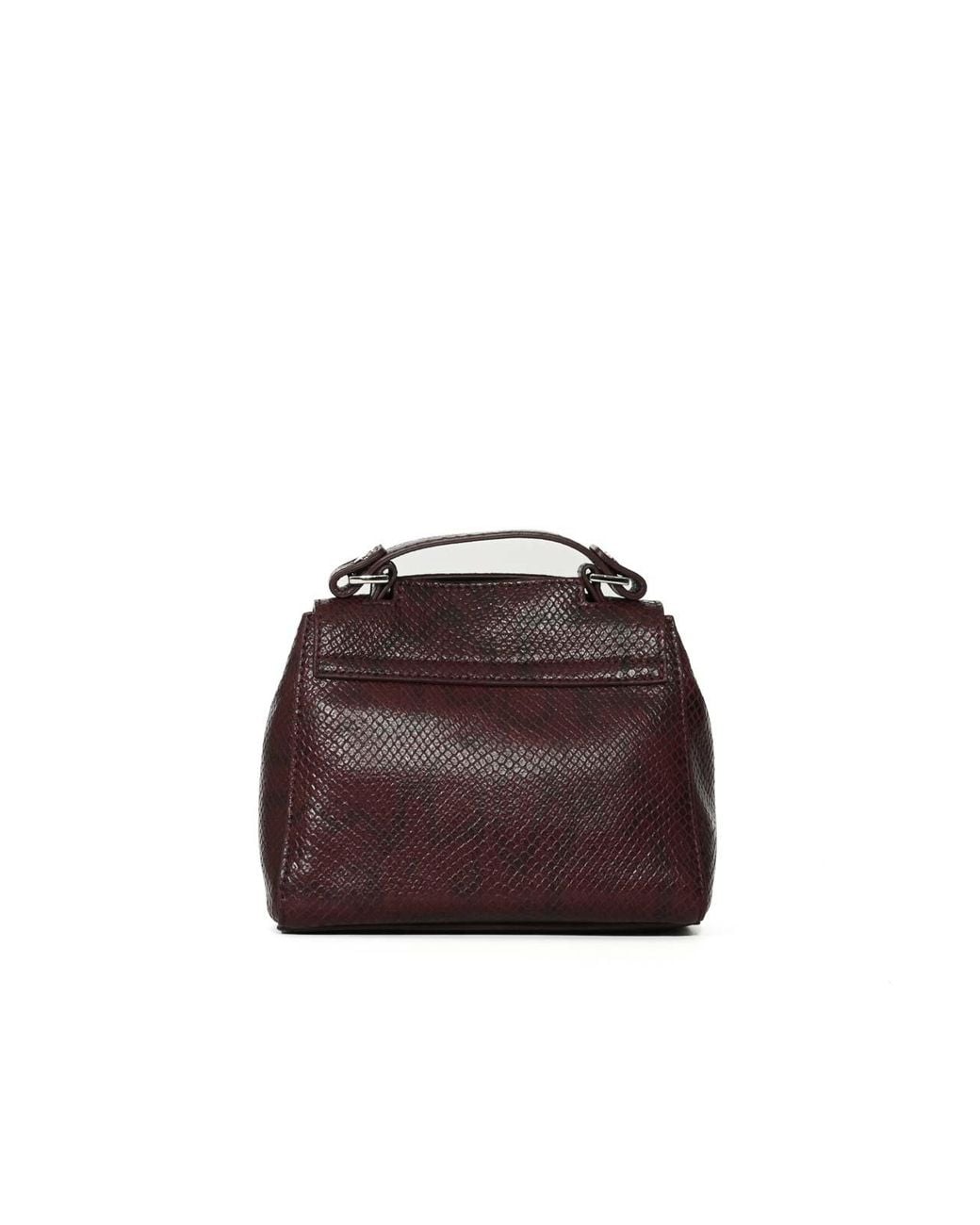 Orciani Brown Sveva Exotic Mini Handbag