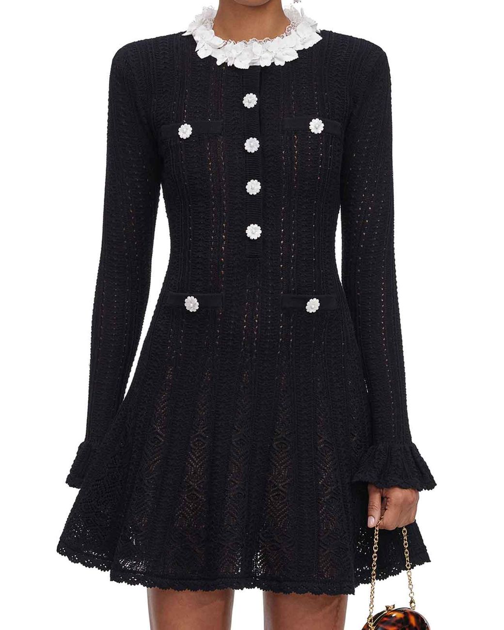 Self-Portrait Black Short Dress