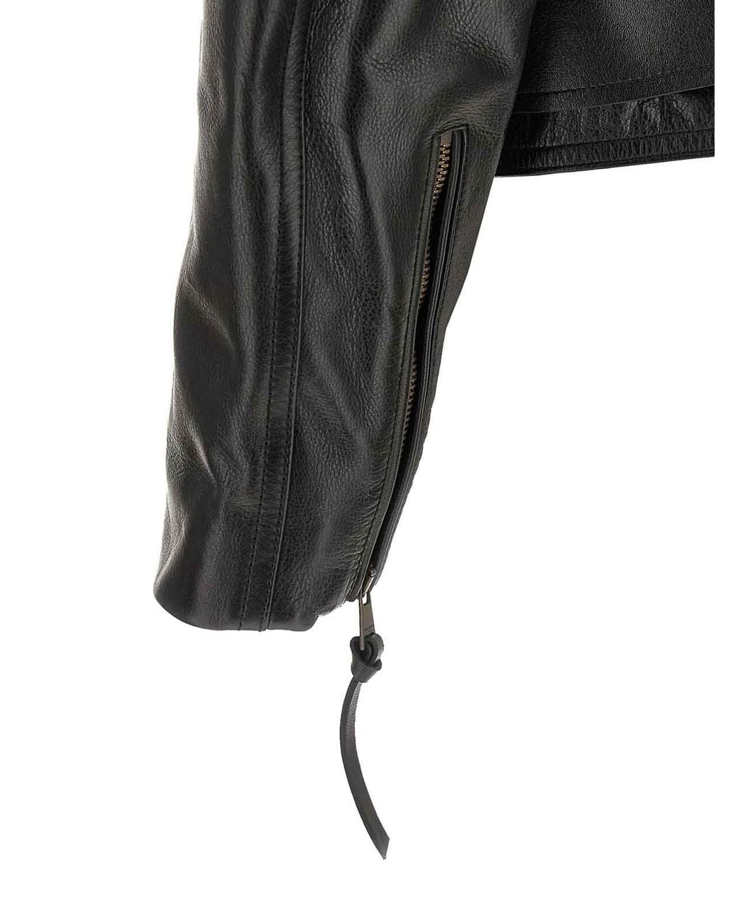 Balmain Black Biker Jacket for men
