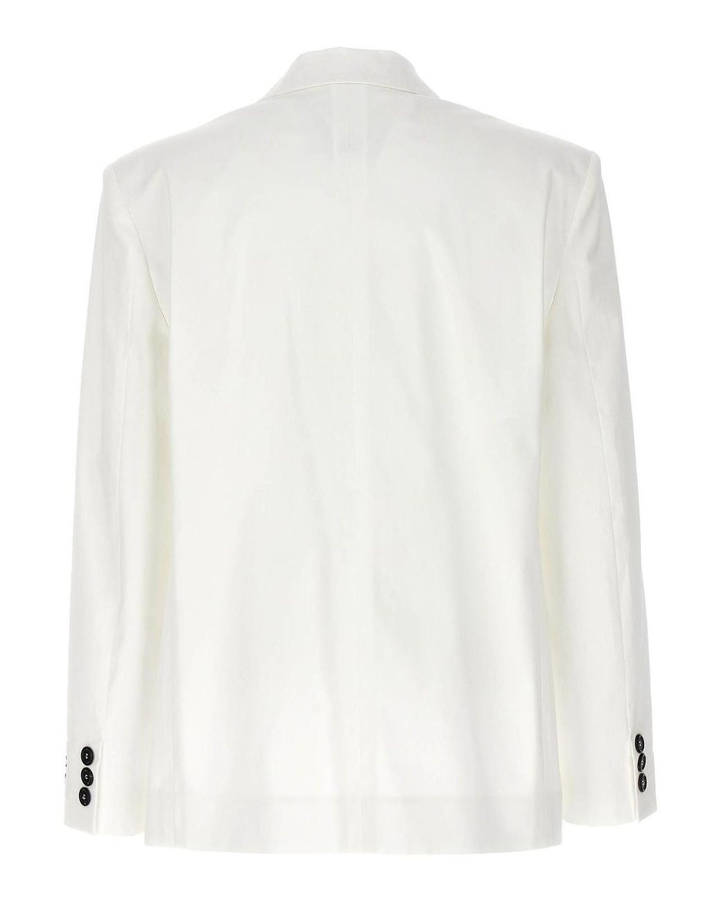 Moschino Natural Double-Breasted Blazer