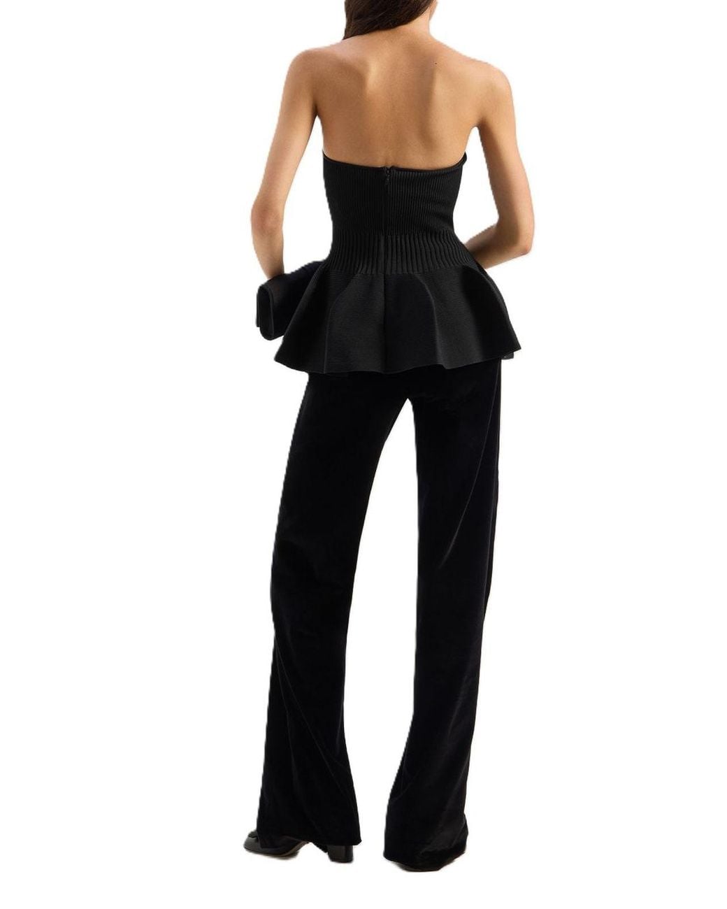 Genny Black Top Peplum