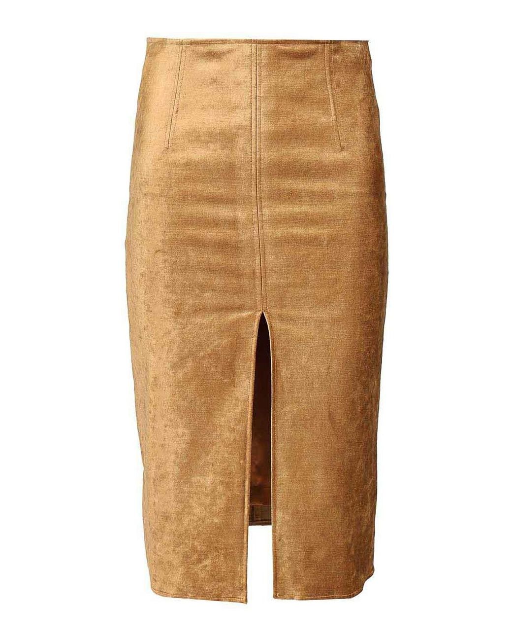Forte_forte Natural Stretch Velvet Pencil Skirt