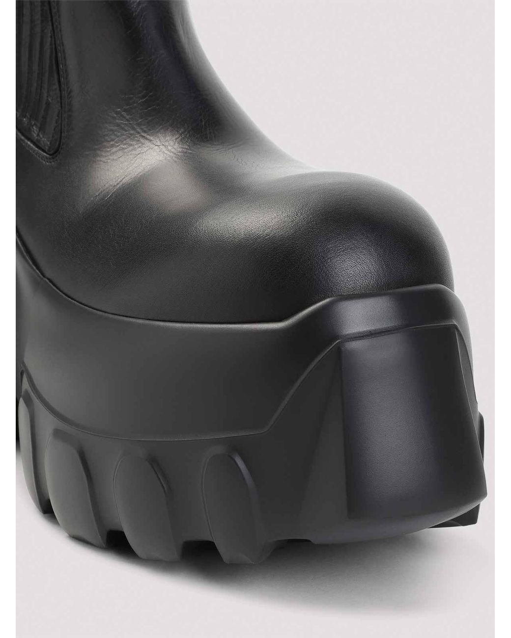 Rick Owens Black Beatle Mega Tractor Boot for men
