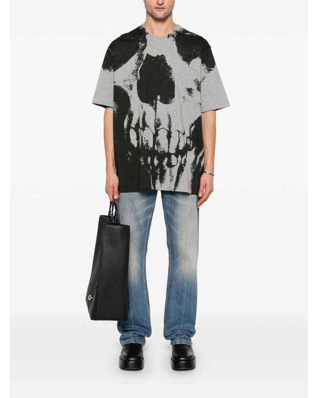 T-Shirts McQueen de hombre de color Black