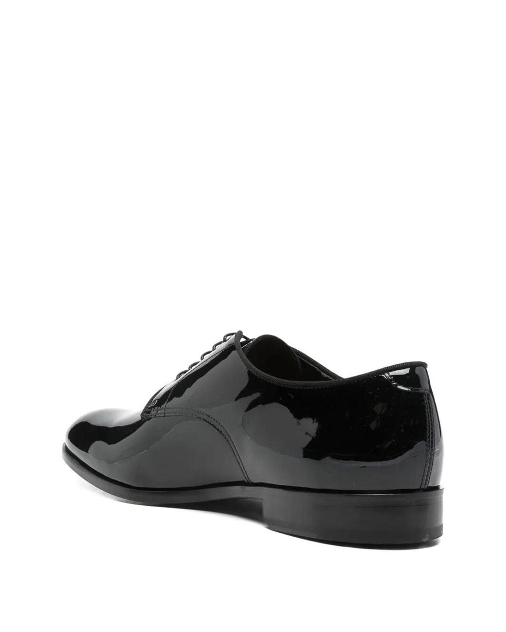 Doucal's Black Derby Lace Up Shoes for men