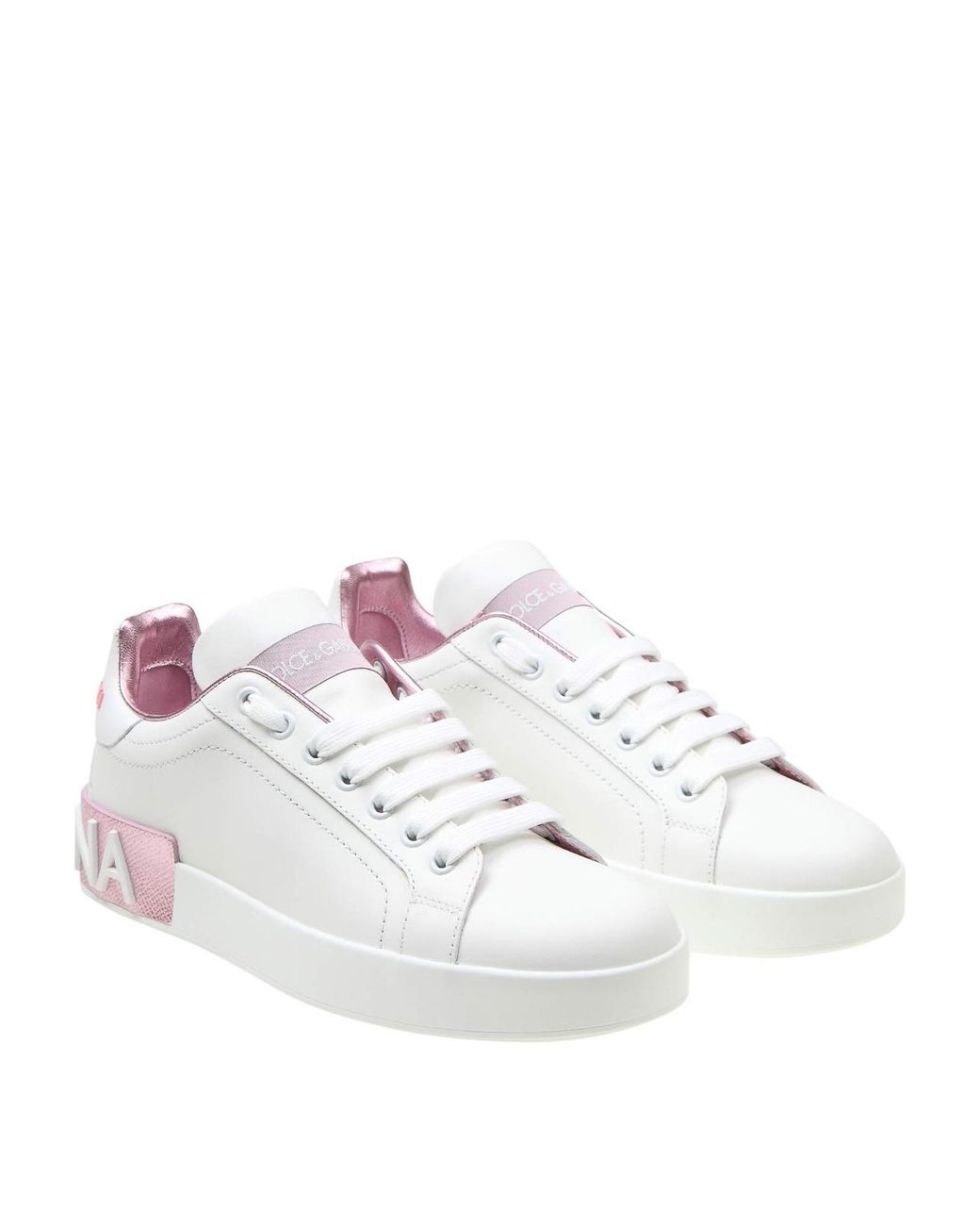 Dolce & Gabbana White Sneakers Portofino Calfskin