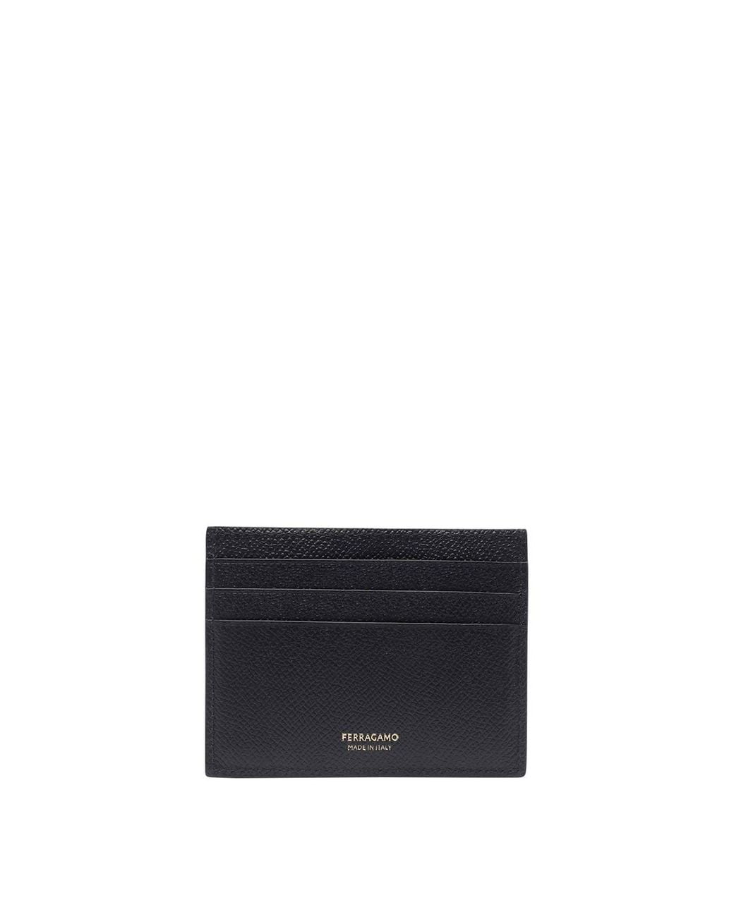 Ferragamo Blue Gancini Cards Holder for men
