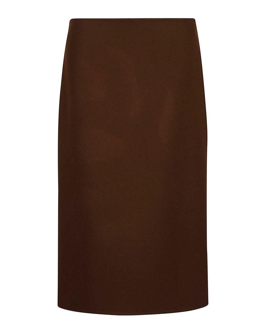 Ermanno Scervino Brown Midi Skirt