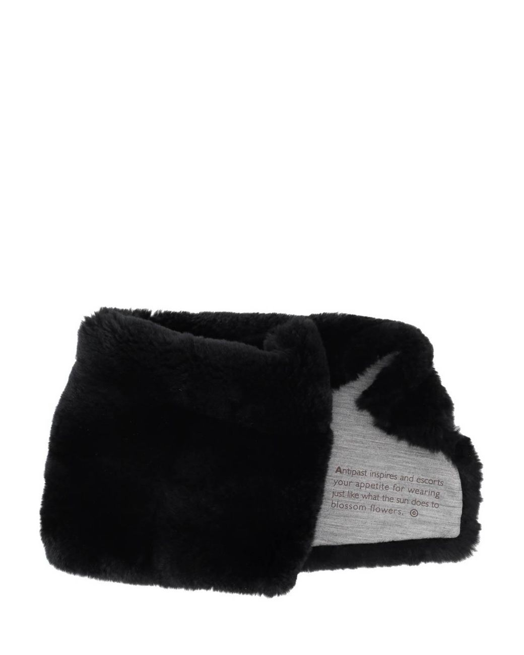 Antipast Black Fur Muffler