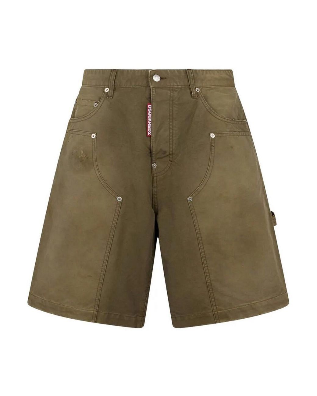 DSquared² Green Carpenter Shorts for men