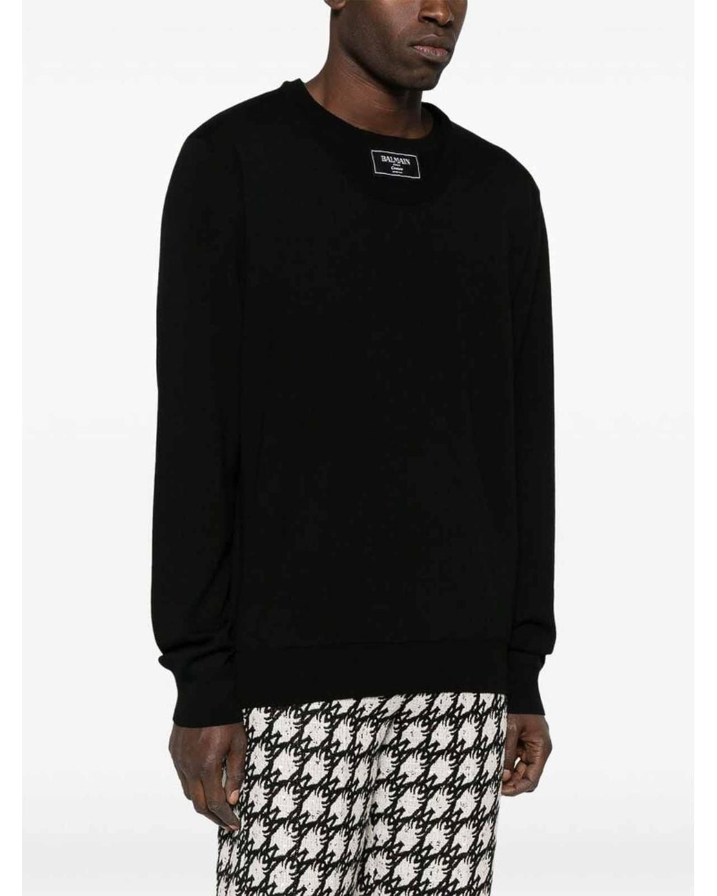 Balmain Black Sweater for men