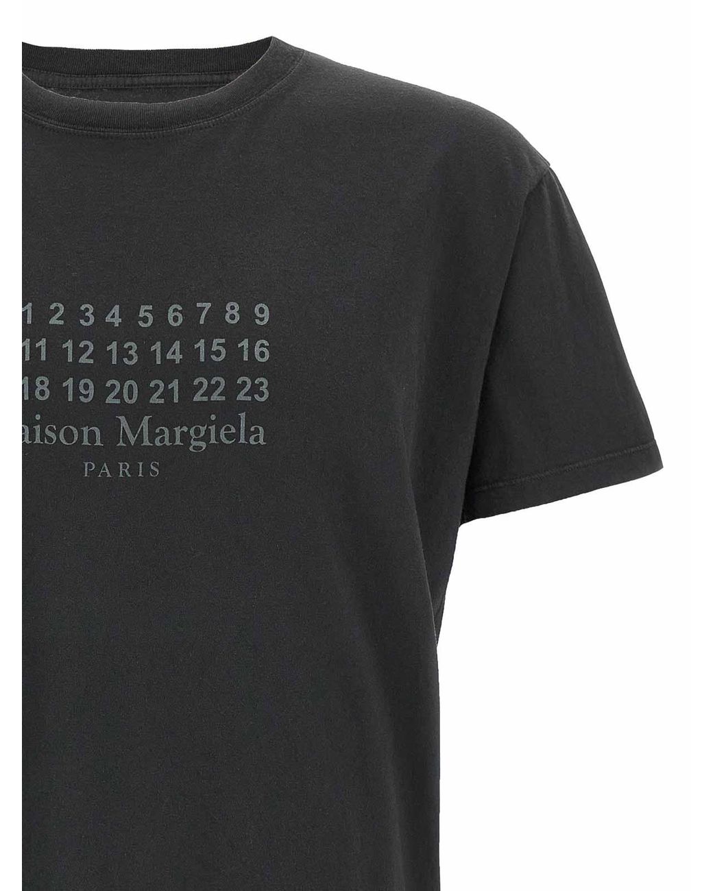 Maison Margiela Black Cotton T-Shirt