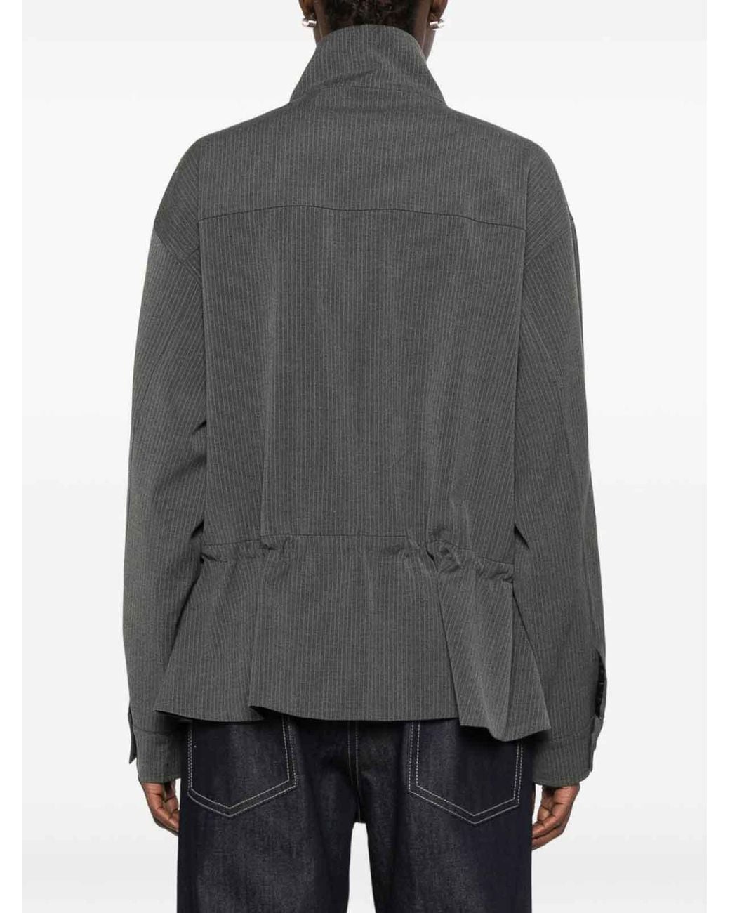 ELEH Gray Single-Breasted Blazer