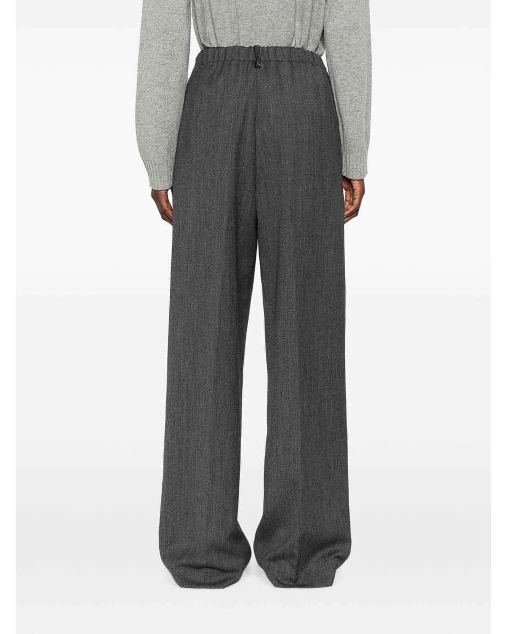Fabiana Filippi Gray Trevi Elasticated-Waistband Trousers