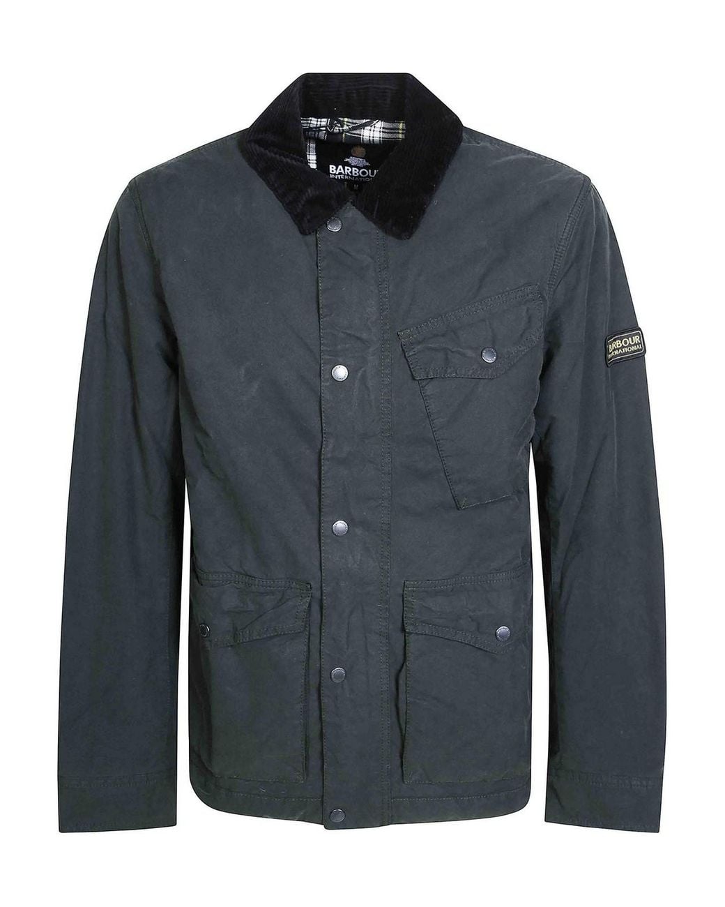 Barbour Blue Winter Drifter Washed Wax Jkt for men