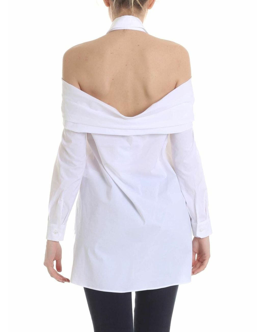 Vivetta White Savigliano Shirt With Rose Detail
