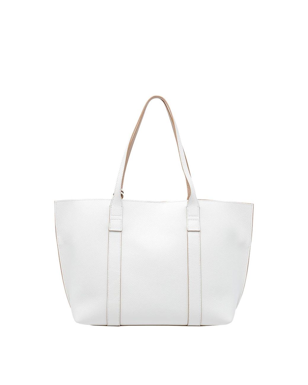 Hogan White Medium Script Shopping Bag