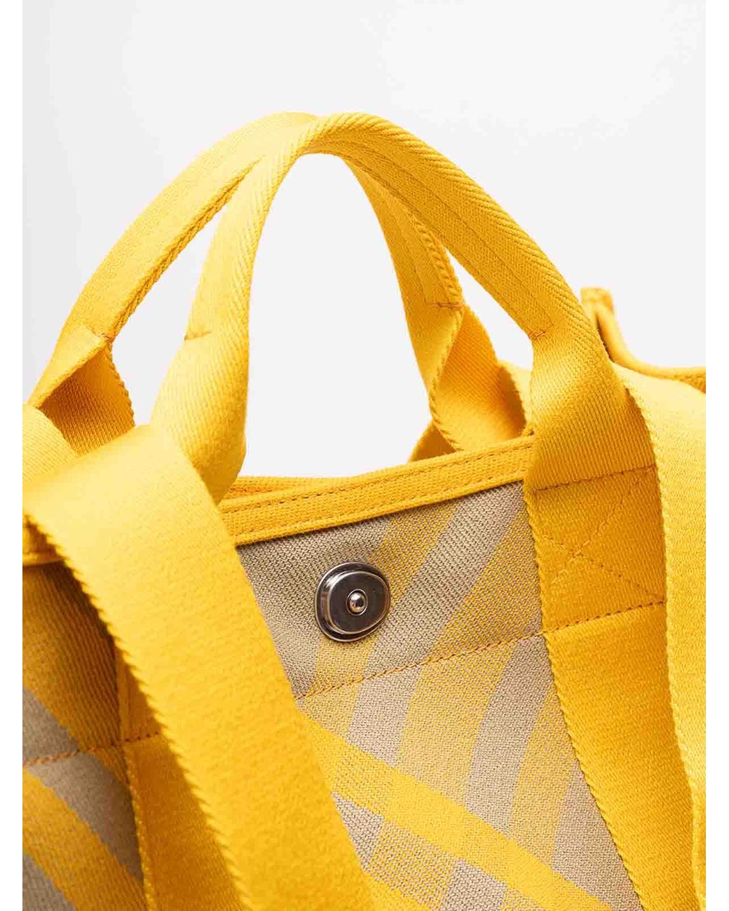 Burberry Yellow Leather Tote Bag for men