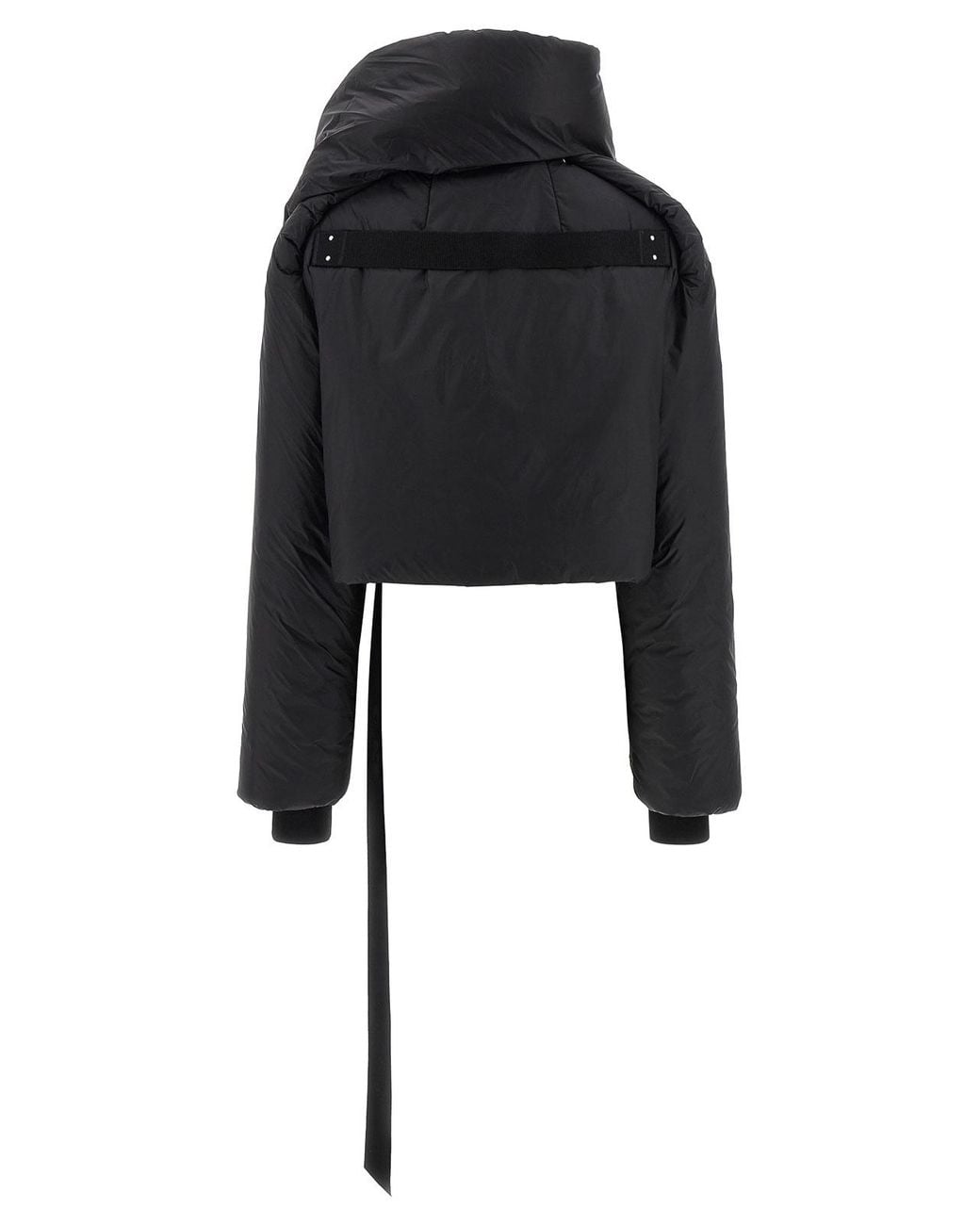 Rick Owens Black Convertible Down Jacket