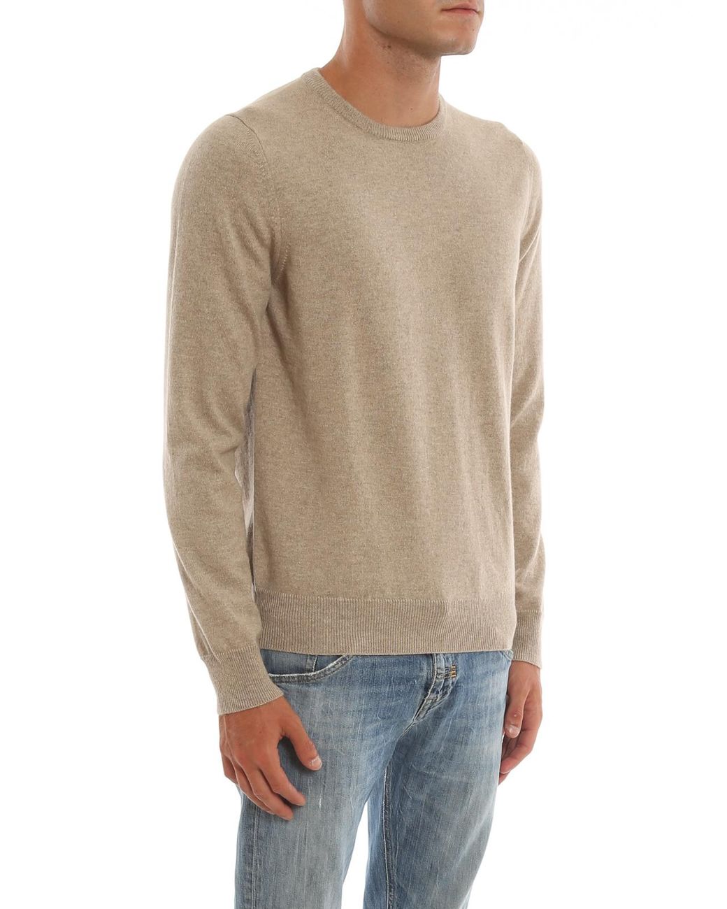 Malo Natural Cashmere Sweater for men