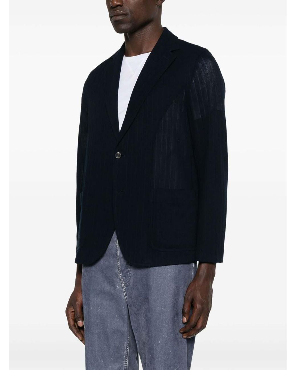 Circolo 1901 Blue Cotton Single-Breasted Jacket for men