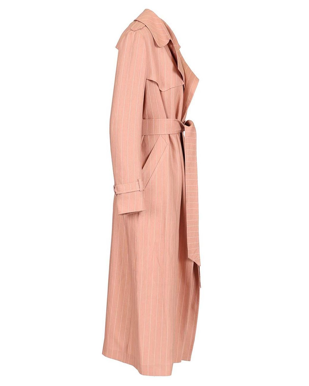 Tagliatore Pink Carola Long Trench Coat