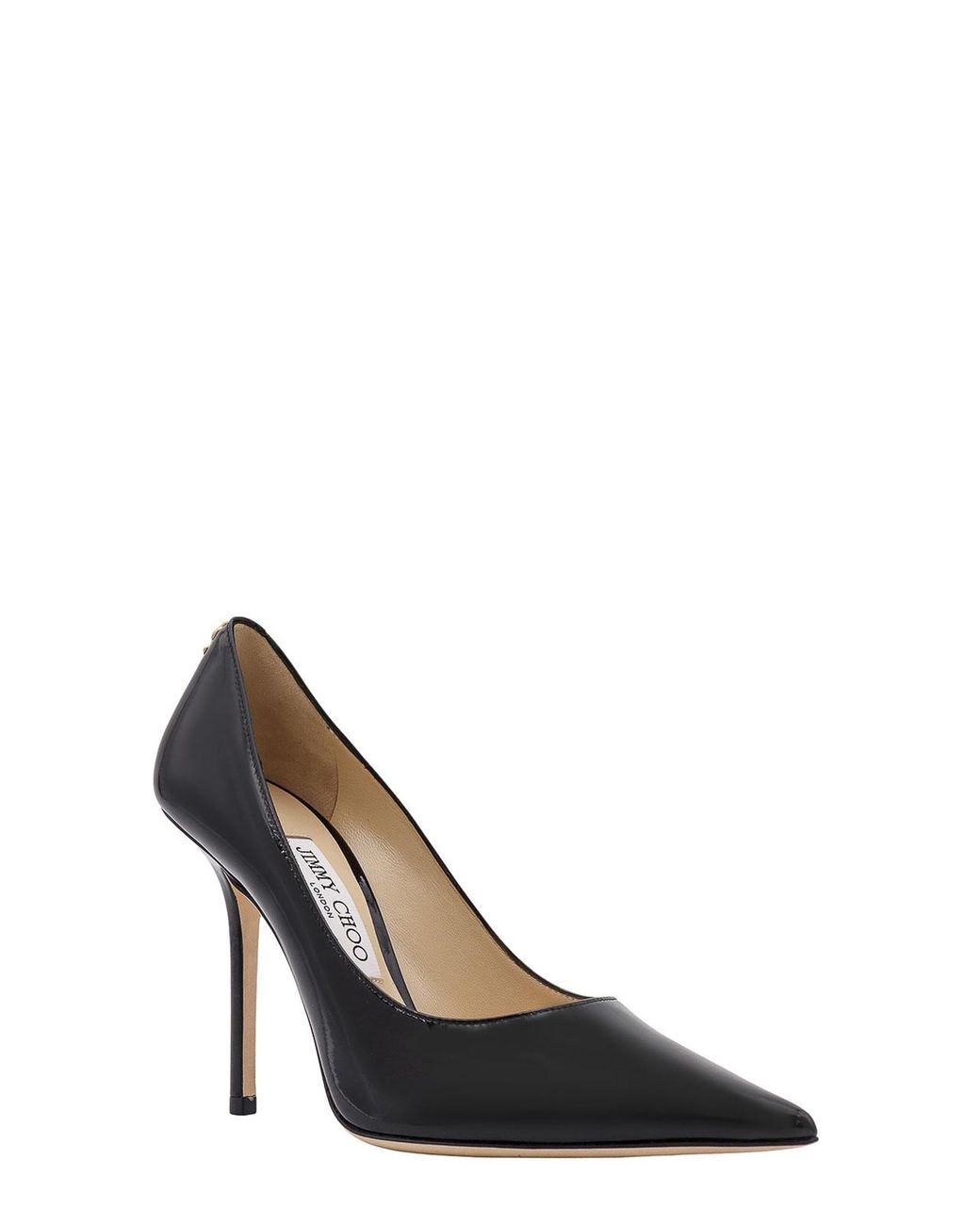 Jimmy Choo Black Patent Leather Dcollet