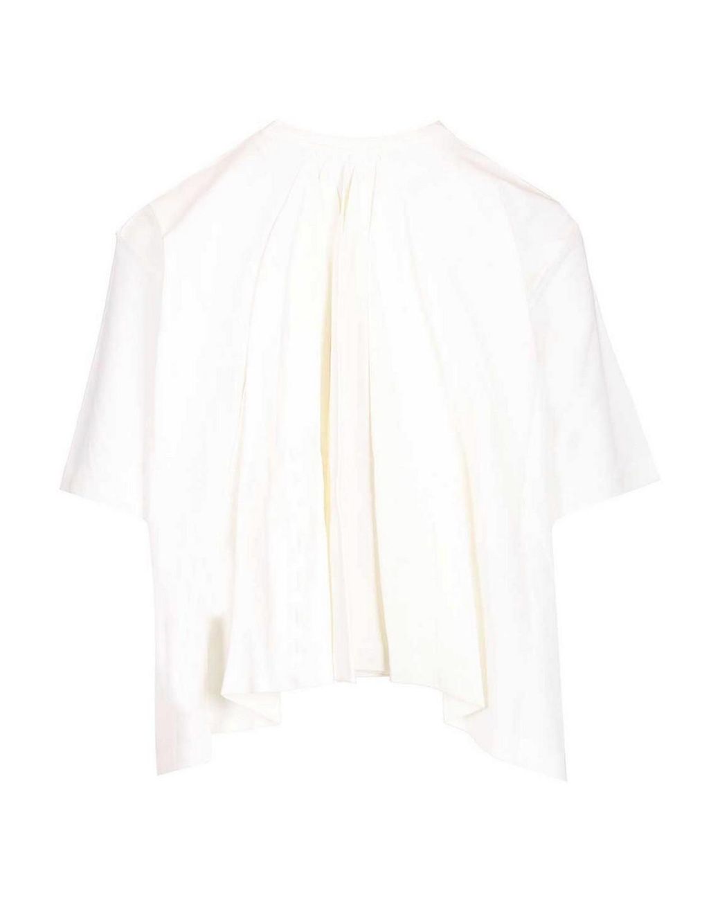 Jacquemus White Cotton And Silk T-Shirt