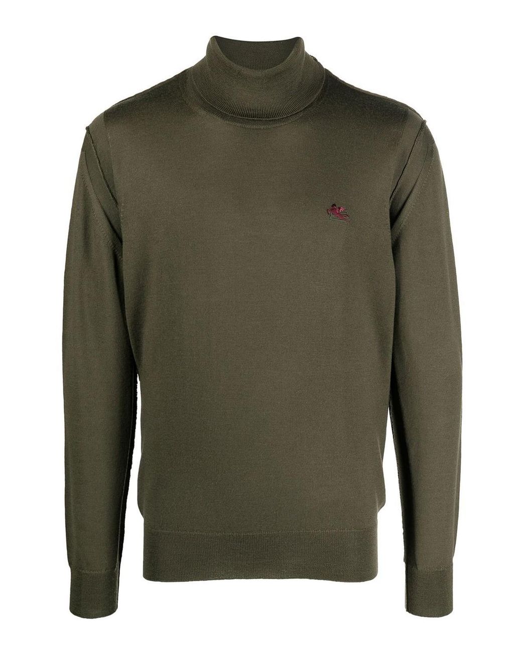 Etro Green Crew Necks for men