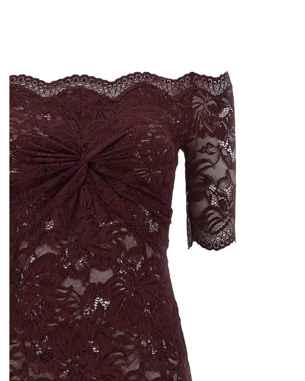 Rabanne Purple Lace Dress