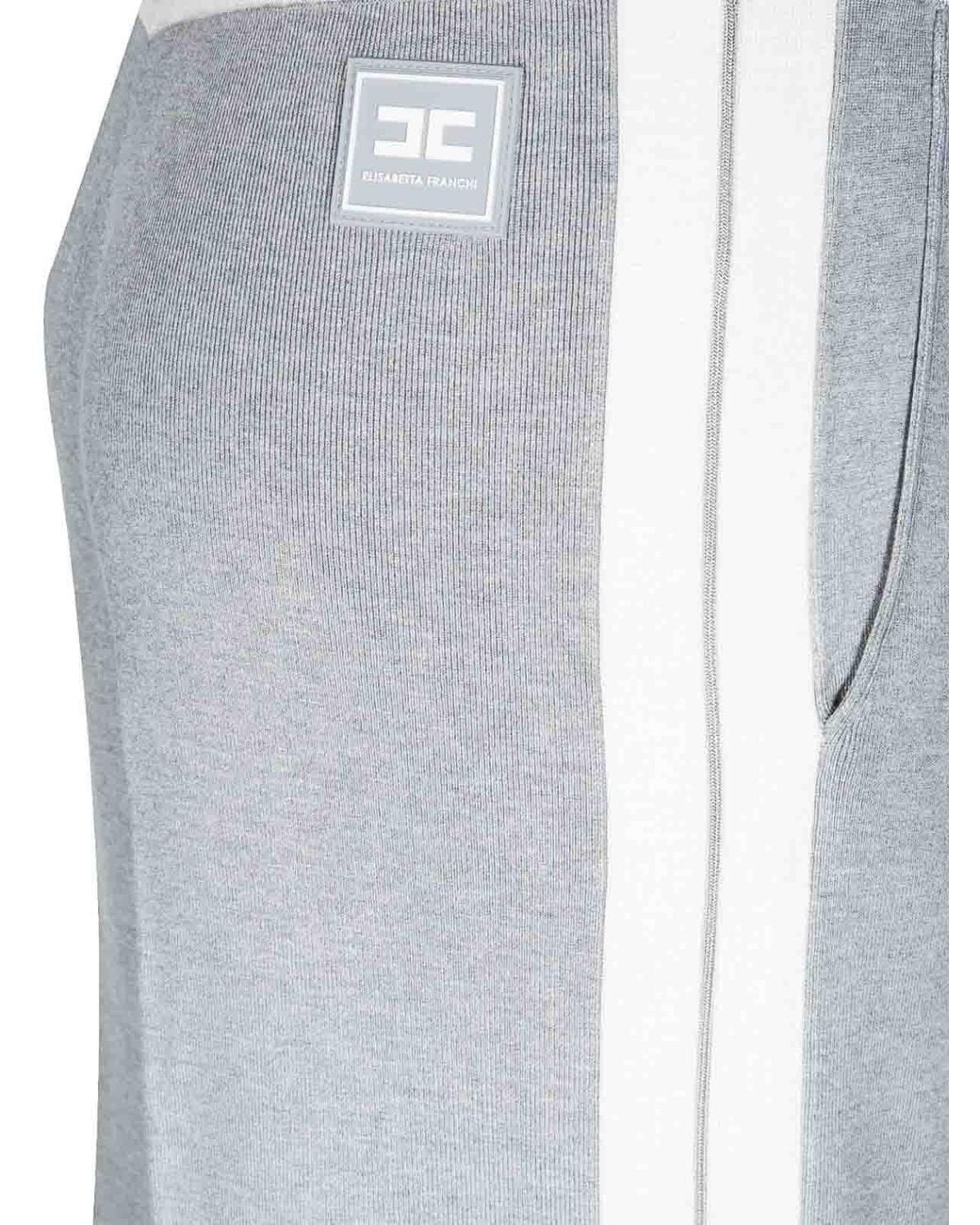 Elisabetta Franchi Gray Technical Trousers