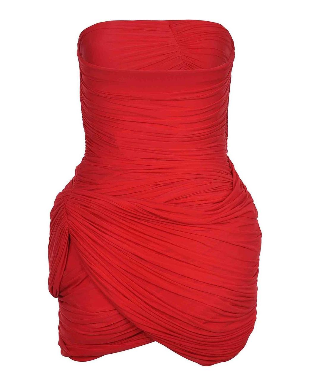 Magda Butrym Red Dress Made Of Cupro Blend