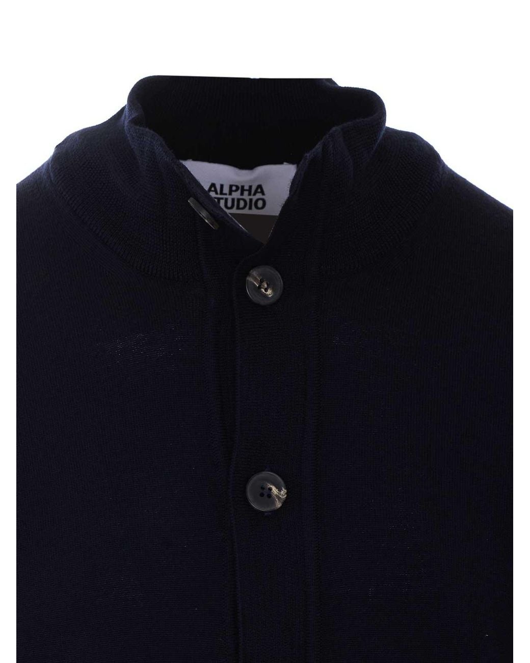 Alpha Studio Blue Cardigan for men