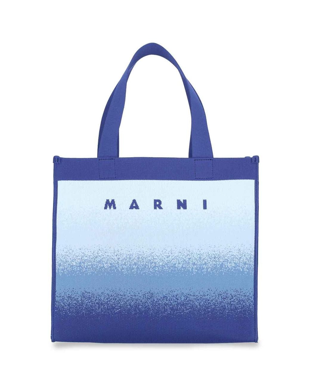 Marni Blue Logo Tote Bag