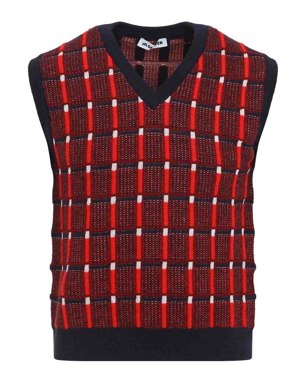 Chaleco Jil Sander de hombre de color Red