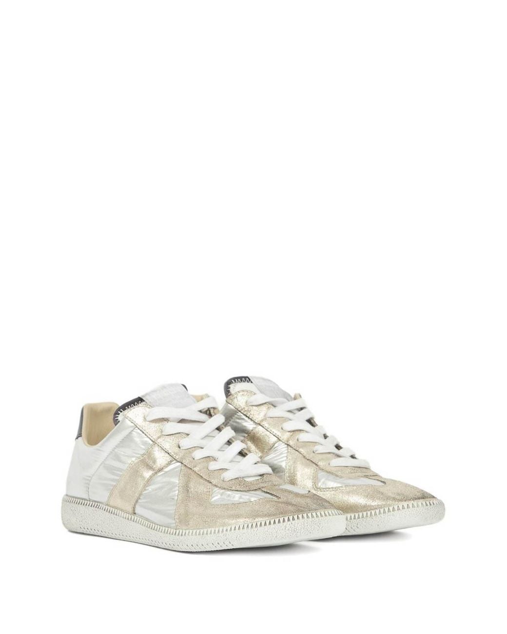 Maison Margiela White Sneakers Metallizzate for men