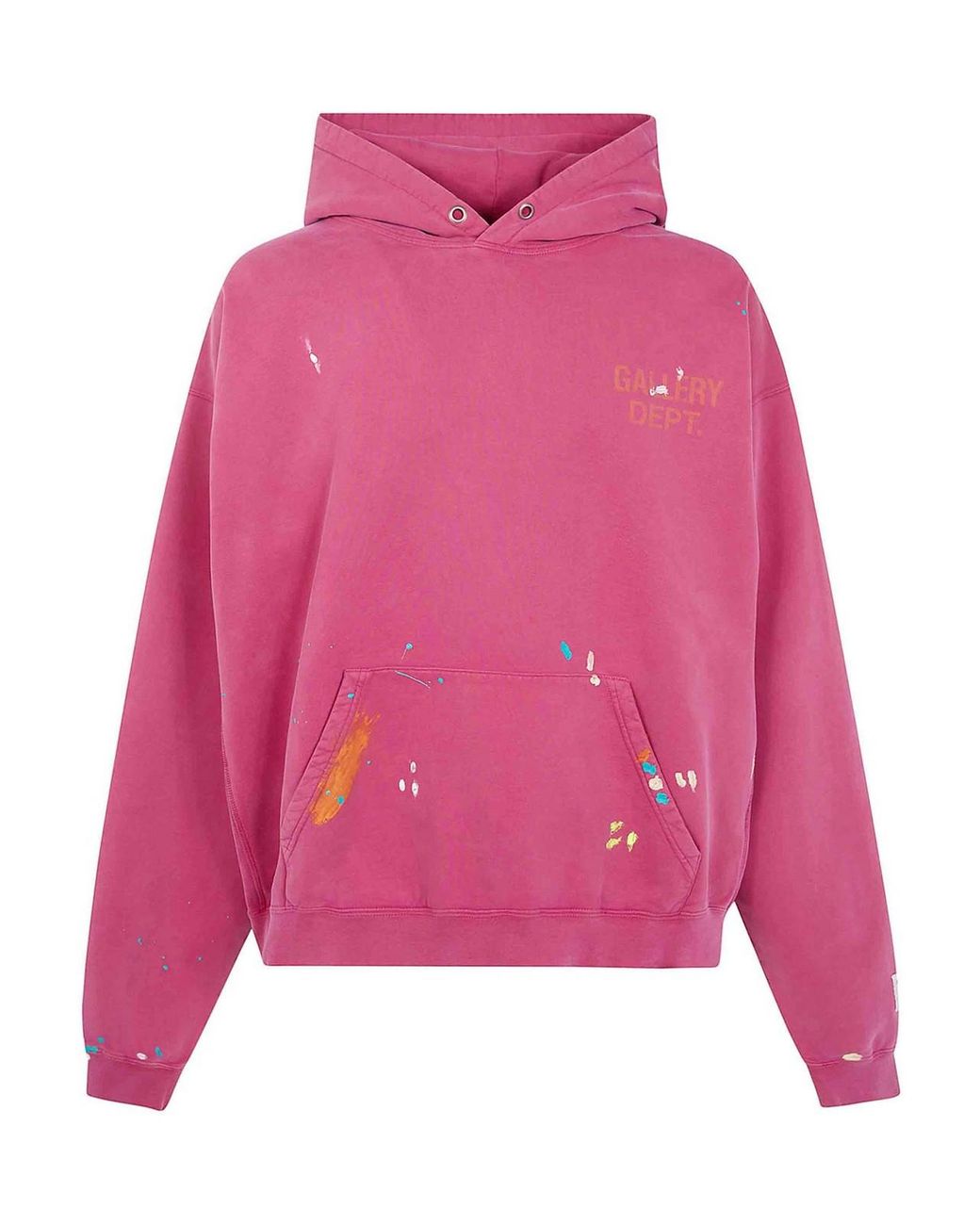 GALLERY DEPT. Pink Gd Paint Logo Hoodie for men