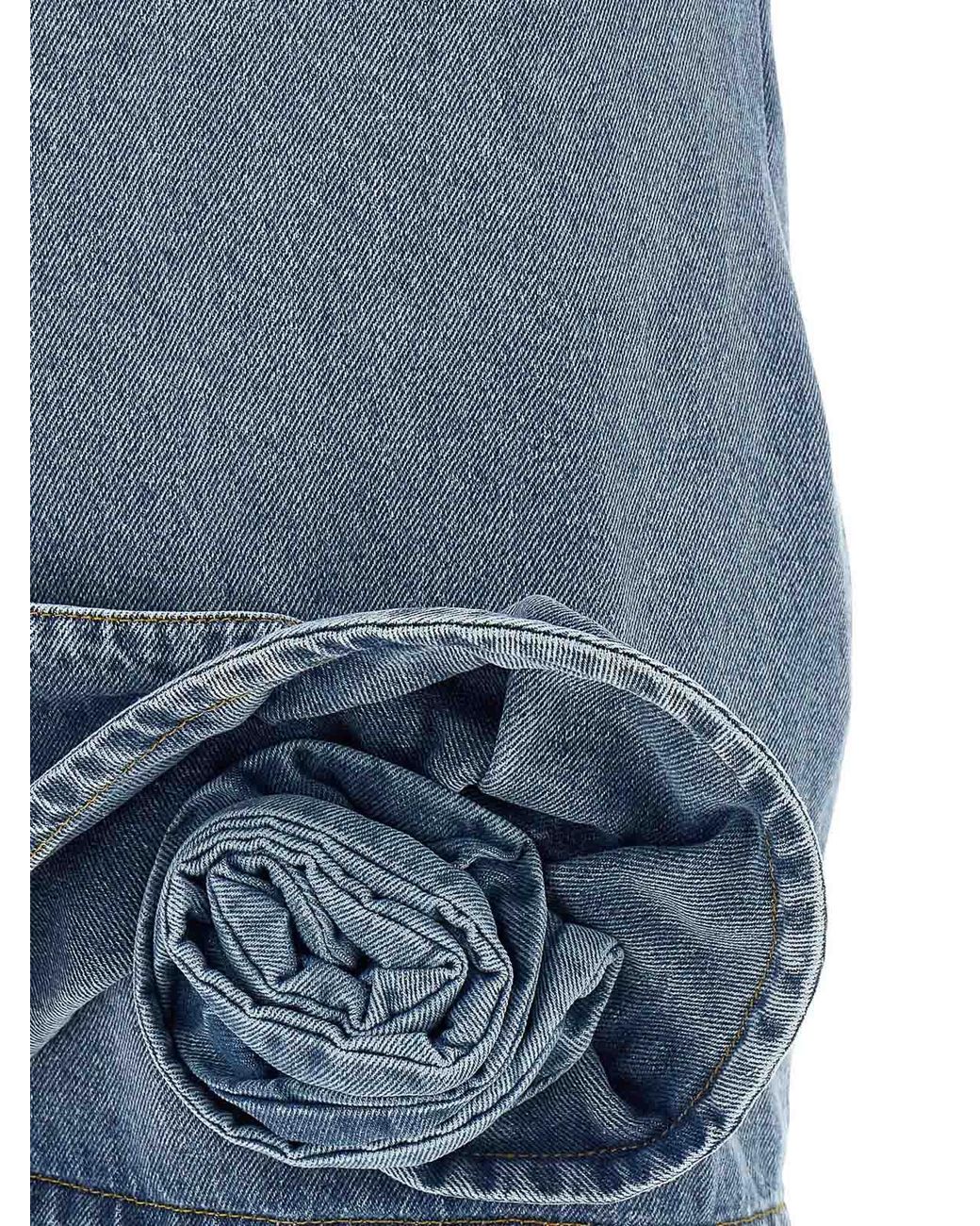 Magda Butrym Blue Denim 10 Dress Dress